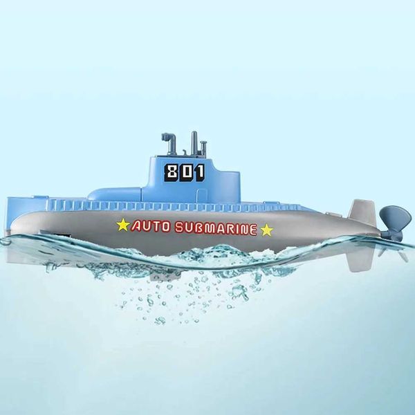 Creative Wind Up Submarine Bath Toy Boat Tricky Water Toys Pool Diving Toy Bathtub Floating Model Kids Bathtime Toy Y240813