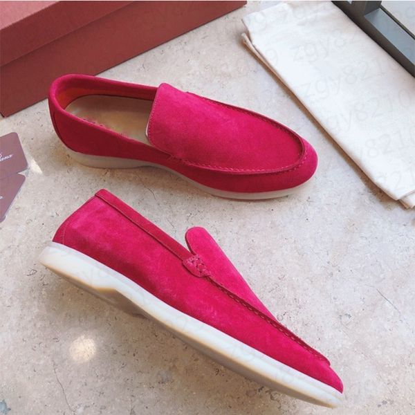 2025 Classic Suede One Step Flat Luxury Brand Casual Single Shoes Lazy Shoes Couple Lefu Shoes Women&#039;s 34-45 t2