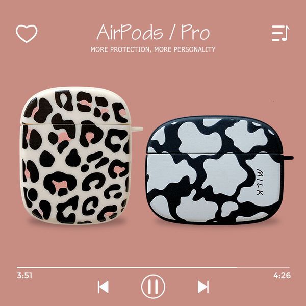 ddmygifts Leopard Pro Bluetooth Wireless Earphone Cover 2-3 Generation Elliptical Creative Protective Case Suitable A