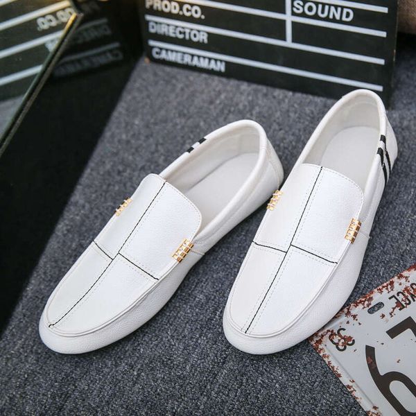 Spring Autumn Men Loafers PU Leather Driving Boat Slip-On Casual Doug Shoes Moccasin Breathable Soft Male Flats