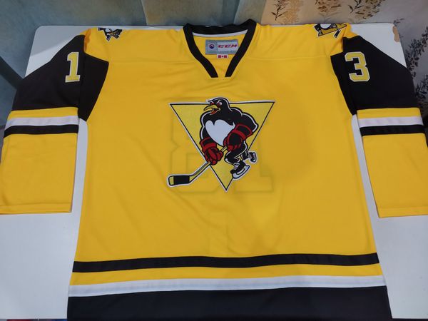 Hockey jerseys Physical photos Wilkes Barre Scranton Penguins Jan Drozg Men Youth Women High School Size S-6XL or any name and number jersey