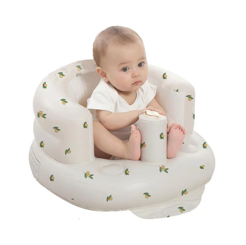 100% Cotton Baby Clothes with Built in Air Pump Inflatable Sofa for Babies 3 Months Up Seats Infants 250724