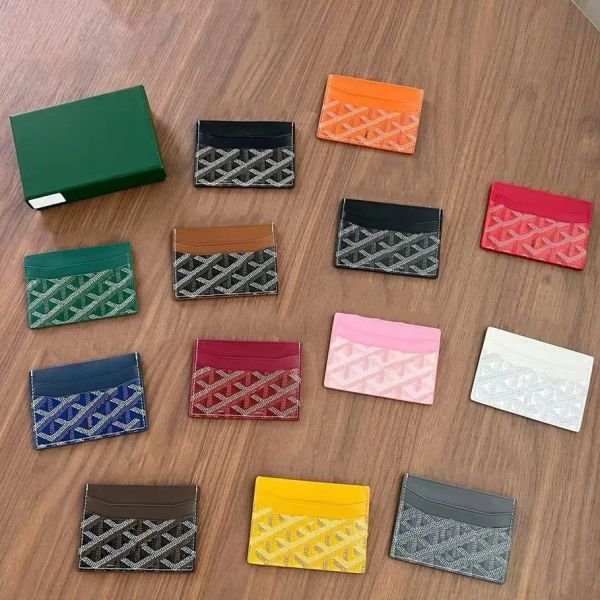 2024 Genuine Leather Card Holder Designer Wallets Fashion Coin Purses Quality Cardholder Key Pouch Women Mens Bag Wallet Passport Holders Ke