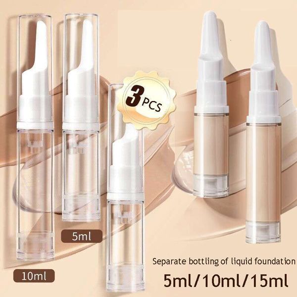 5-10-15Ml Clear Foundation Dispenser Bottle Portable Travel Essence Sample Container Airless Vacuum Eye Gel Cream Empty Tubes