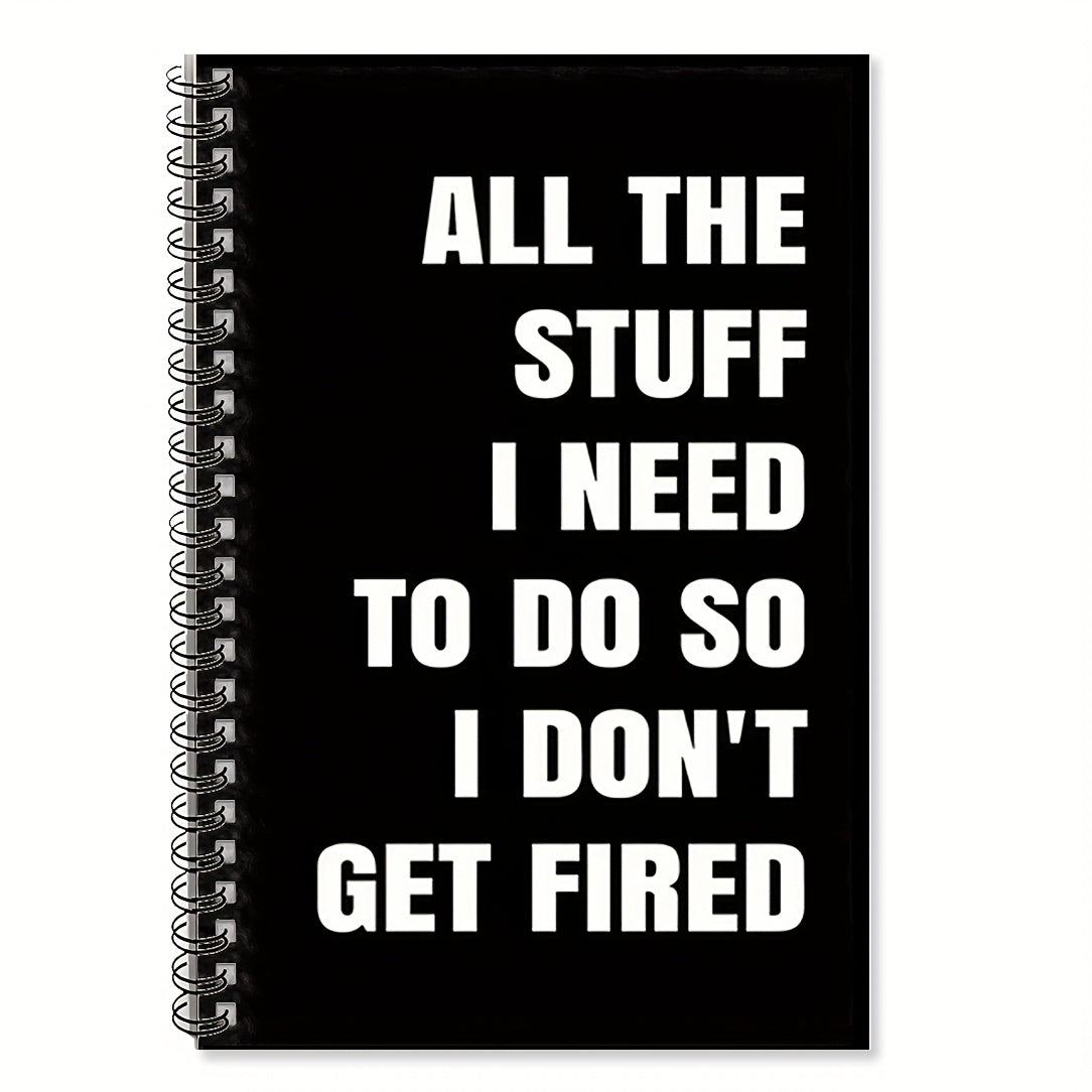 TEMU 1pc Executive Productivity Journal - Professional Task Management Notebook With "all The Stuff I Need To Do Don't Get " Motivational Quote,