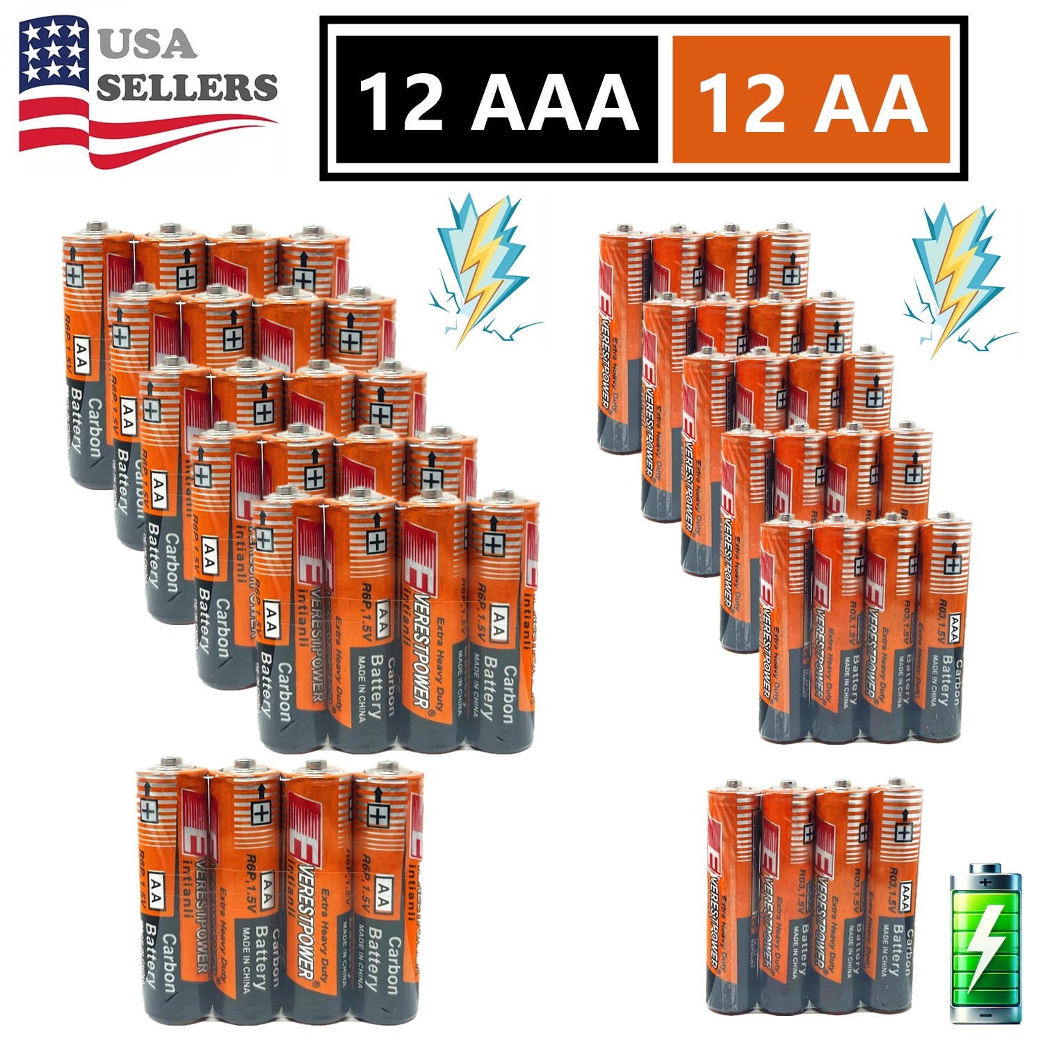 TEMU And 12 Aaa Batteries 1.5v. And Battery Lot, New, , For Home, Household Device, Work