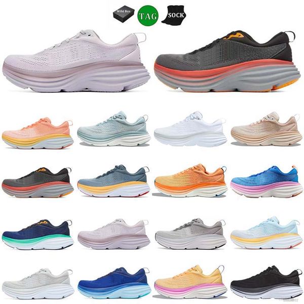 One Boondi 8 Running HS Shoes Womens Platform Sneakers For Men Women Blakc White Harbor Menino Mulheres Runnners Big Size 36-45