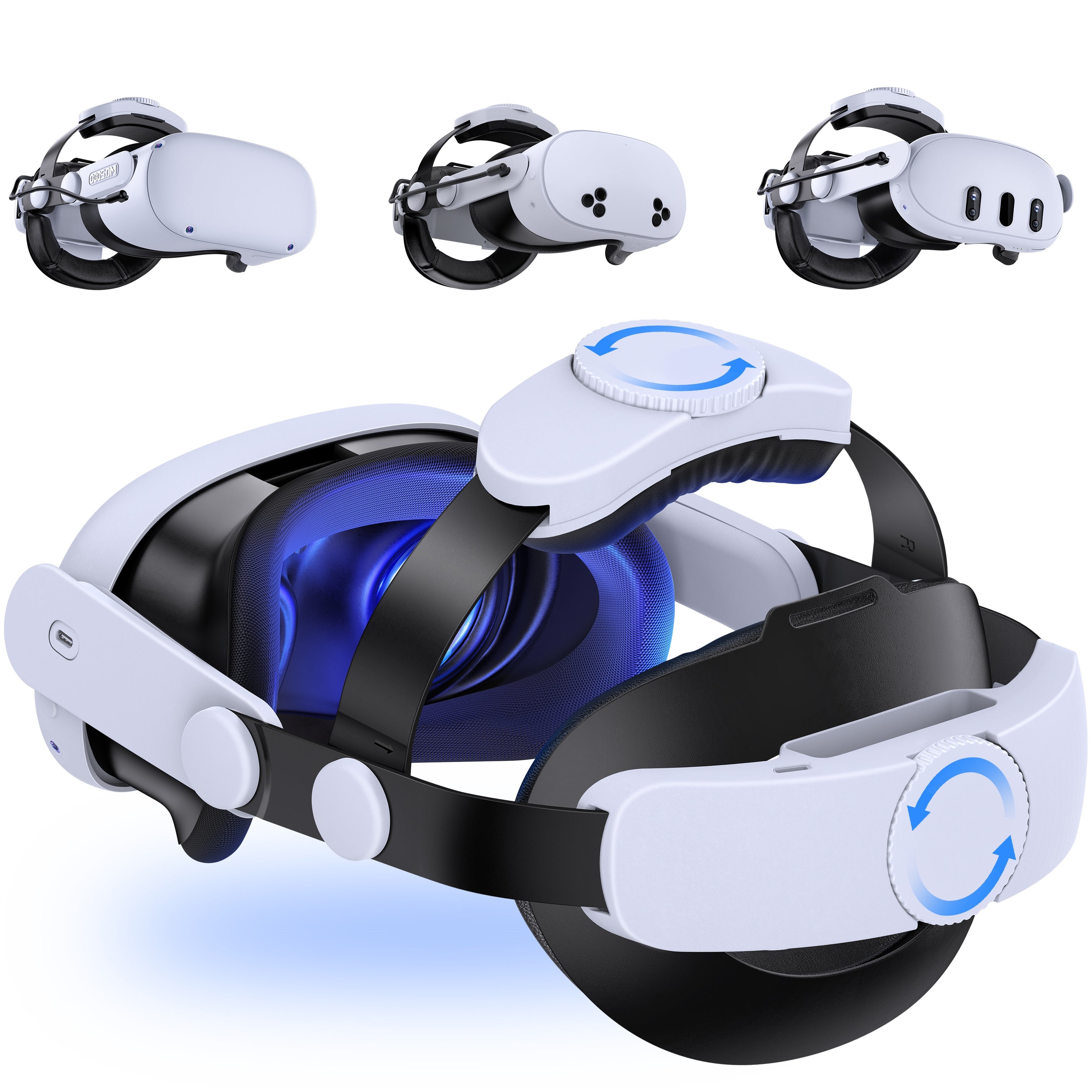 TEMU Premium Head Strap For 3s-- - Perfect Gaming Accessory & Christmas Gift, Abs Material