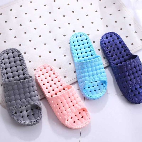 Slippers Shower Shoes Quick Drying Non-slip Slippers Women Men Shower Sandals With Drain Holes House Bathroom Slides z240928