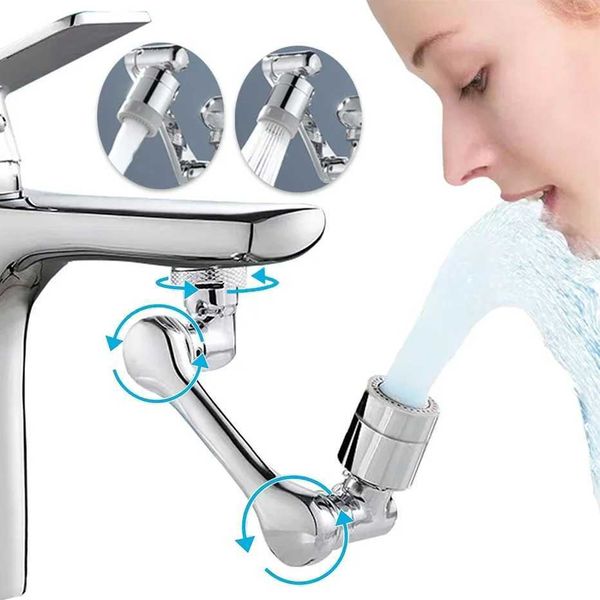 1080 Rotação universal Faucet Extender Sprayer Head Kitchen Robot Arm Extension Torneiras Mistor Aerador Bubbler de água Tap nozzzlec241211
