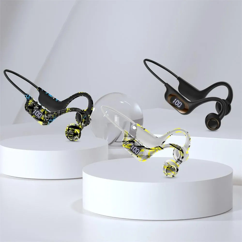 Bone Conduction Fone Bluetooth Earphones Wireless Headphones LED Ear Hook Air Pro Earbuds Wireless Bluetooth earphone