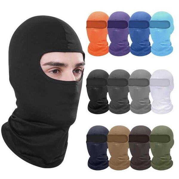 Summer breathable bicycle cap UV resistant Balaclava mens full face mask bicycle running cooling sports equipment Y240923