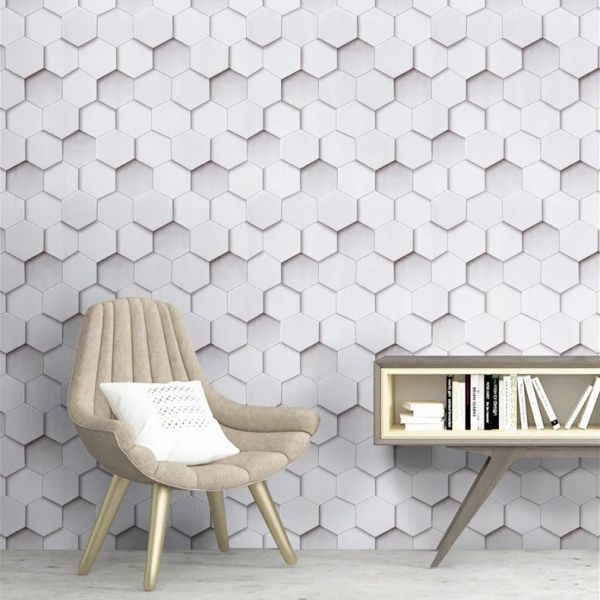 3D modern Self Adhesive Wallpaper Waterproof PVC Vinyl Kitchen Wardrobe Cabinet Furniture Renovation Door Wall Sticker ZZ
