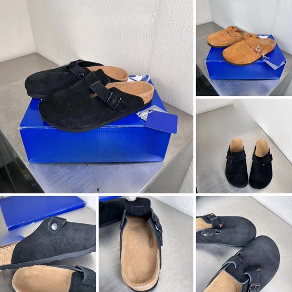 slippers sandals famous designer women womens slippers slippers Vintage mens sheepskin slippers casual shoes Daily Outfit Buckle Black shoes