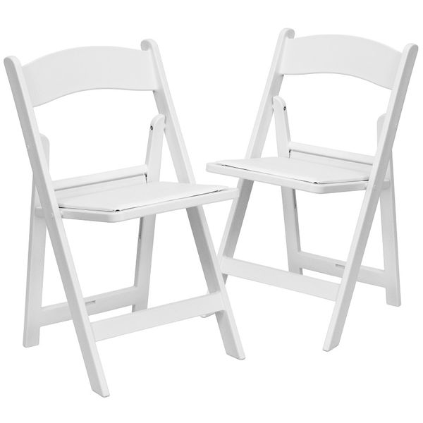 Wedding Event Party White Black Resin Stackable Folding Chairs for Banquets