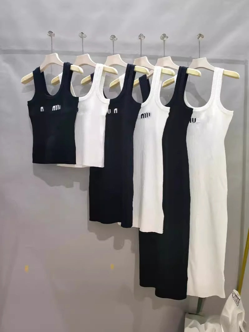 Casual Dresses Designer Slimming and slimming camisole style socialite vest long skirt+vest skirt+vest