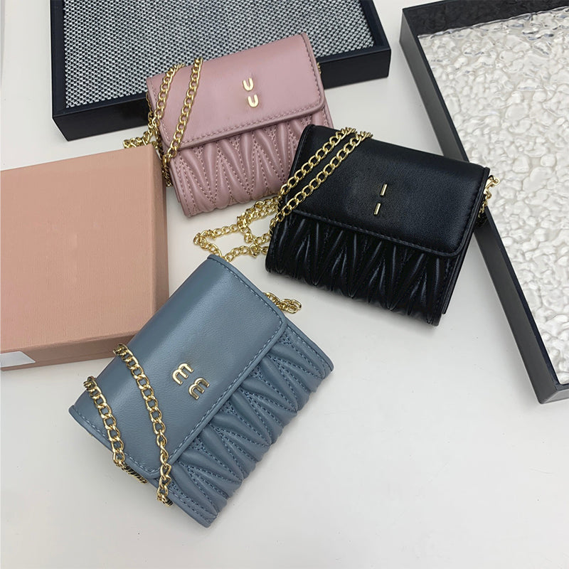 Designer purse Leather Card holder mini wallet cowhide leather fashion coin high-quality Men and women Colored Key Ring Credit Luxury Various types