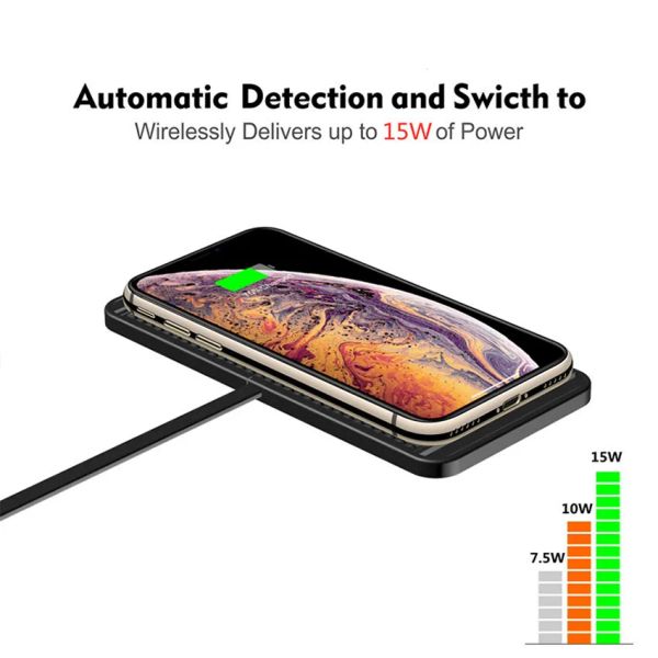 15W Wireless Charger Car Charger Wireless Charging Dock Pad 1 Meter For iPhone 14 13 12 Pro Max Samsung S22 S21 Fast Phone Car Chargers