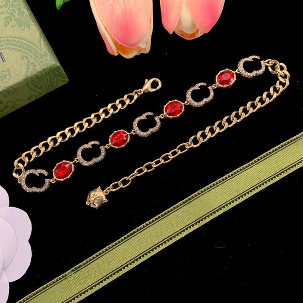 Ruby Gold necklace for women trendy jewlery designer costume cute necklaces fashion jewellery custom chain elegance Heart Pendant Necklaces