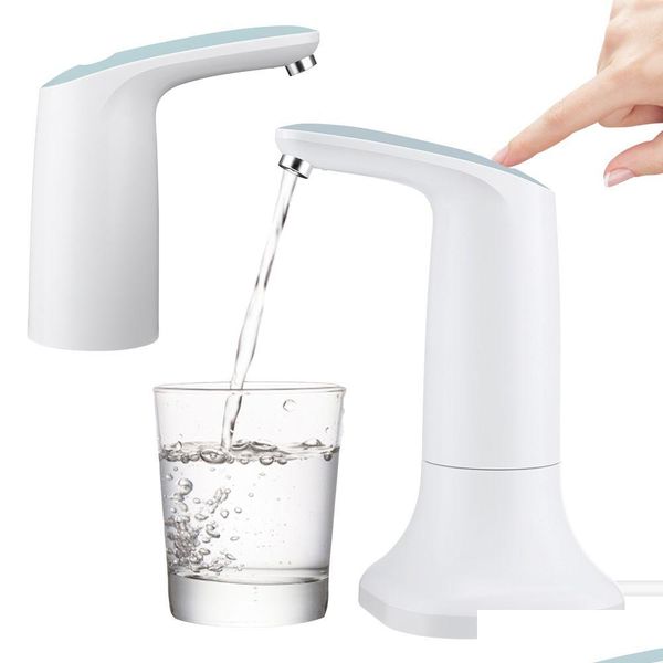 Dispensador de água Smart Touch Bomba elétrica para garrafas Matic Kitchen Drop Drop Drop uplas Housedns Life O7b