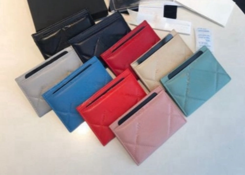 Fashion Design Letter Card Holders Wallets Small Bags Coin Purse Bag for men women