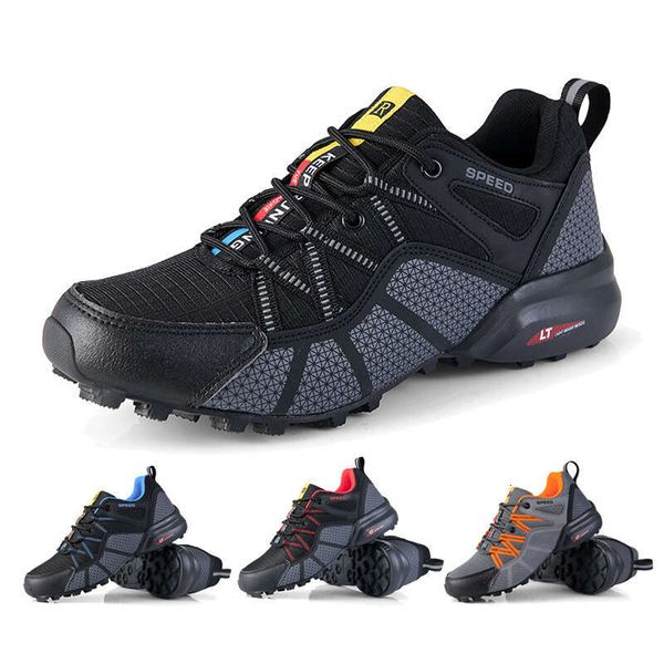 Men Women Hiking Shoes Waterproof Outdoor Trainers Lace-up Climbing Trekking Mountain Walking Hunting Tactical Sneakers