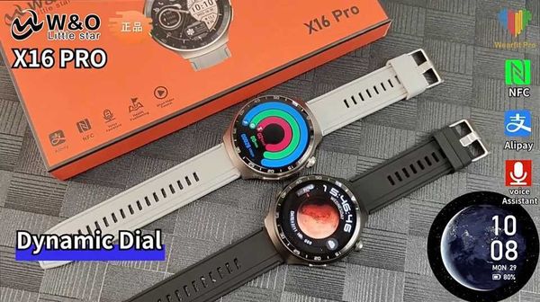 W O X16 Pro Smart Watch Men Women 1.53 Inch HD Screen Wearfit Pro APP NFC TIKTOK Remote Control BT Call Sports Smartwatch T241213