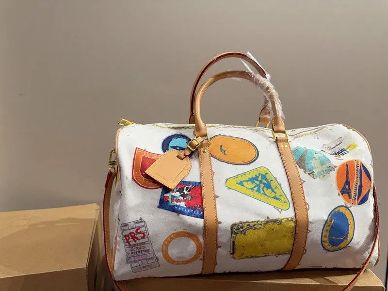 Keepa Duffel Bags travel Handbag Designer Classica Canvas Leather Large Capacity Suitcase Women Men Shoulder Bag Outdoor Luggage Tote Luxury Zipper