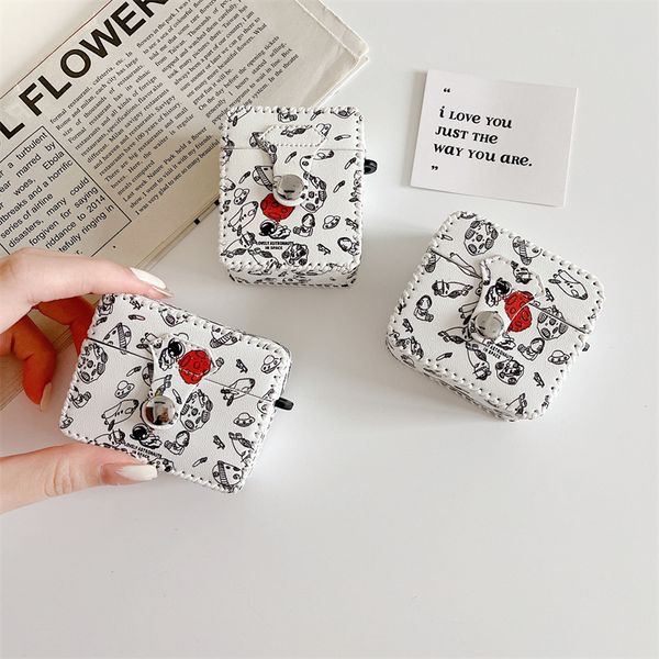 ddmygifts Full screen astronaut compatible Pro 1-2-3 generation Bluetooth wireless headphone cover with button protection A