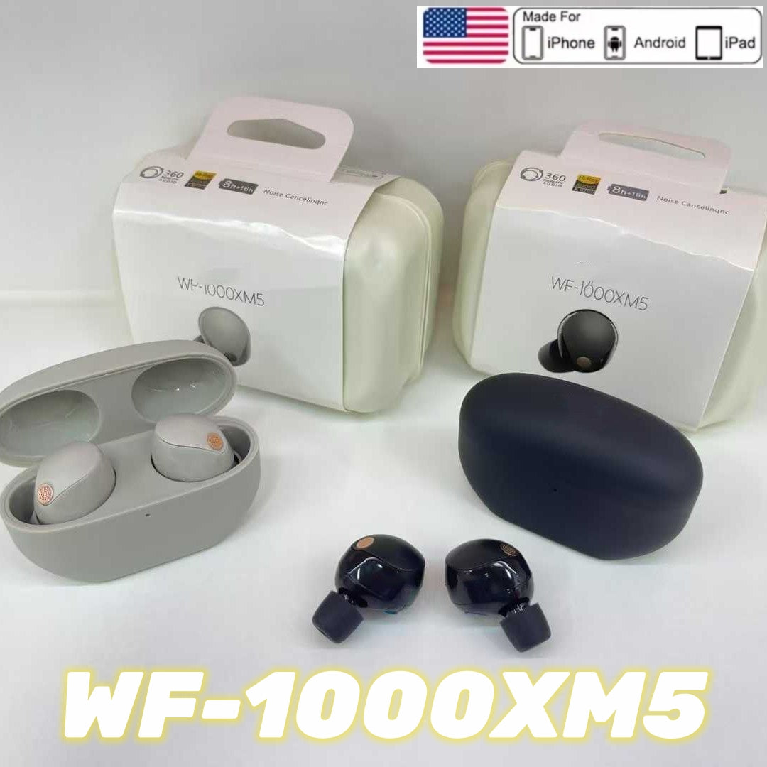 New WF-1000XM5 Sports Music True Wireless ANC Bluetooth In-Ear Earbuds Noise Cancelling Running Headphones