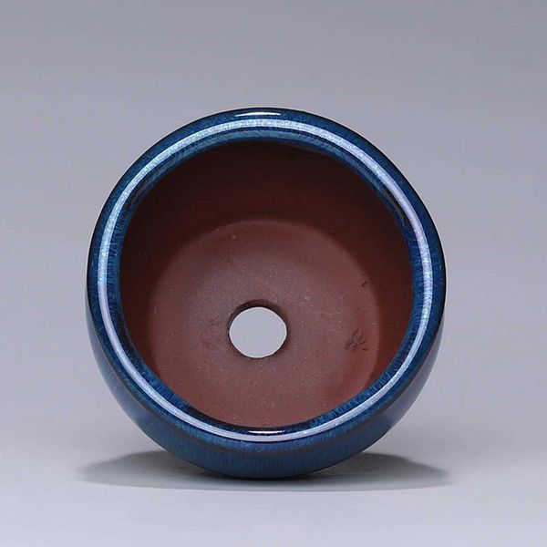 Planters Pots Ceramic Succulent Flower Pot Round Succulent Orchid Flower Pot for Indoor Flowers Cactus Herbs Aloes S2412216