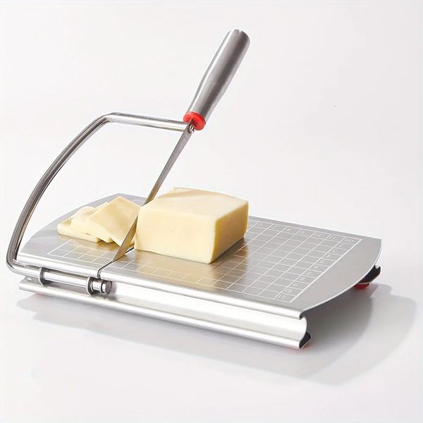 1Pc Cheese Slicer Stainless Steel Cutter With Measurements Heavy Duty Butter Baking Tools Kitchen Gadgets 241127