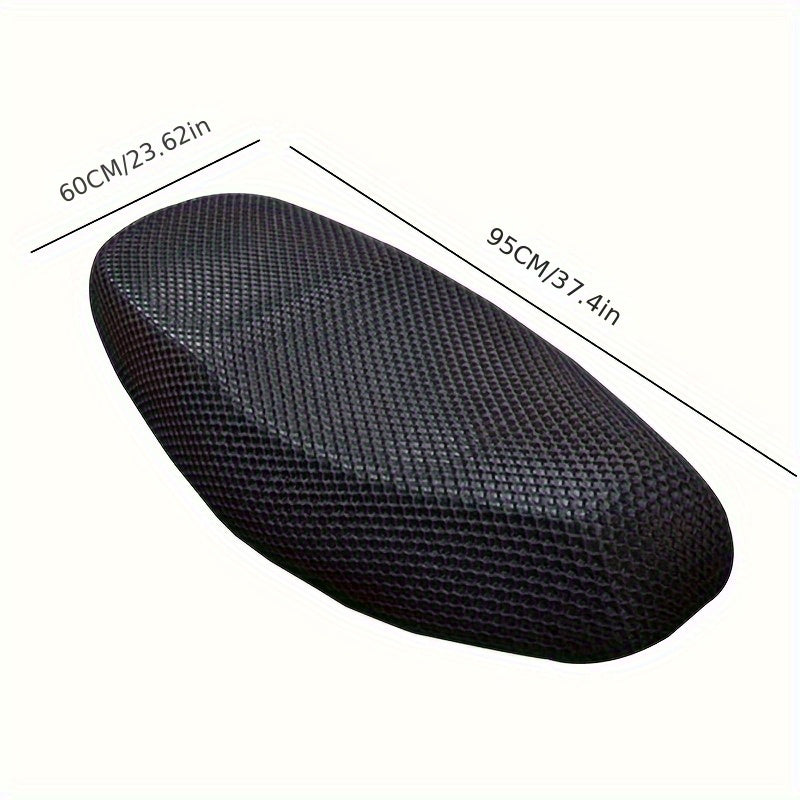 TEMU 1pc Anti-slip Breathable Cellular Grid Seat Cover - Uv Protection, All- For Motorcycles & Vehicles, Durable Mesh Material, For & Safety, Vehicle