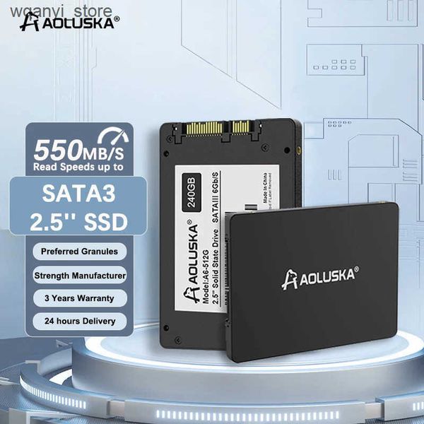 Hard Drives AOLUSKA 2.5 SATA 3 SSD 1TB 512GB HDD 128GB 256GB SSD SATA3 SSD 1 TB 256 GB 512 GB hard drive for desktop PC laptops L240910