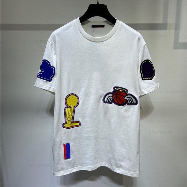 Mens T Shirts New AOP jacquard letter knitted sweater in autumn - winter 2022acquard knitting machine e Custom jnlarged detail crew nec Rkge