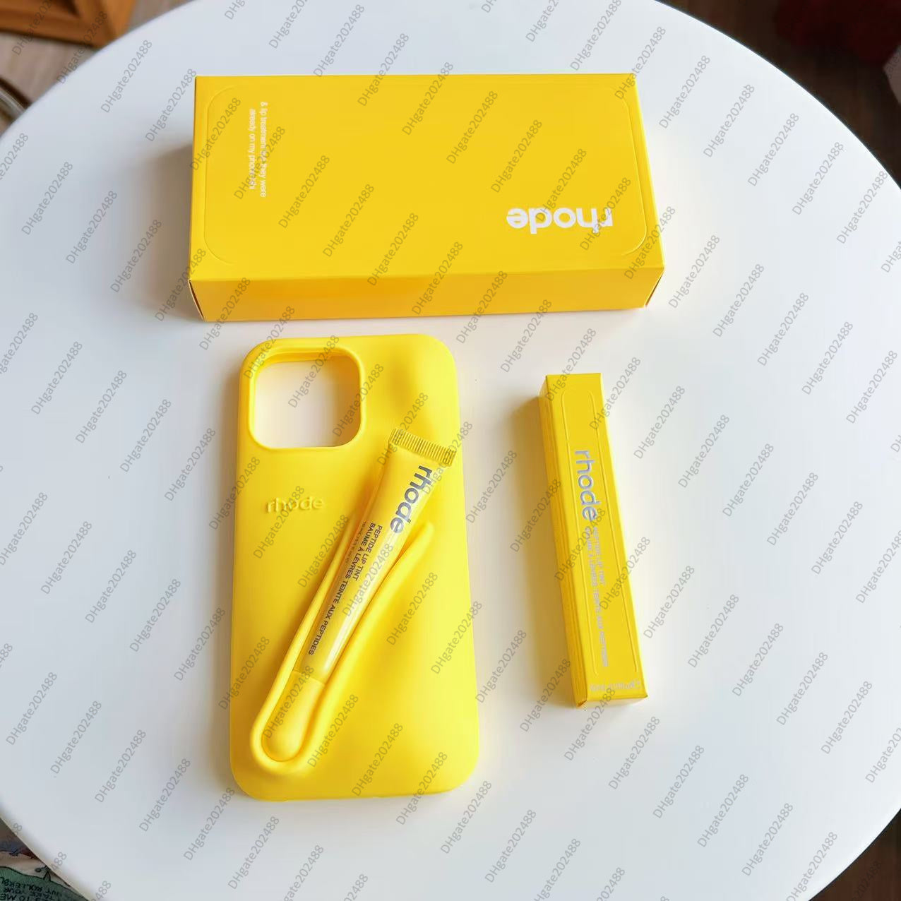 rhode phone case Lipstick Portable Case Lip Gloss Lipstick Lip Balm 3D Make-Up Silicone Phone Case for iPhone 16 15 14 13 12 Pro Holder Cover Silico