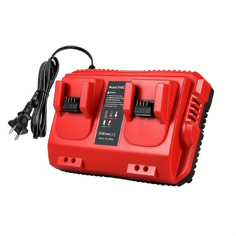 TEMU Replacement Fast Dual Charger For , Compatible With 18v Series (48-11-1815-1828-1840-1850)- Fast Charging Station, Cordless Power Tools'