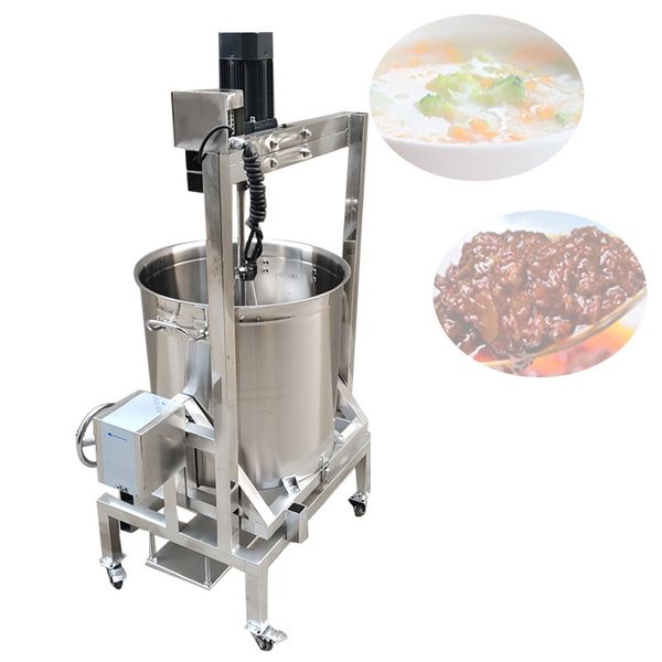 Commercial Wok Mixer Electric Cuisine Stainless Steel Barrel Large capacity Automatic Stir-Fry Mixer Sauce Pots Sauce Frying Machine