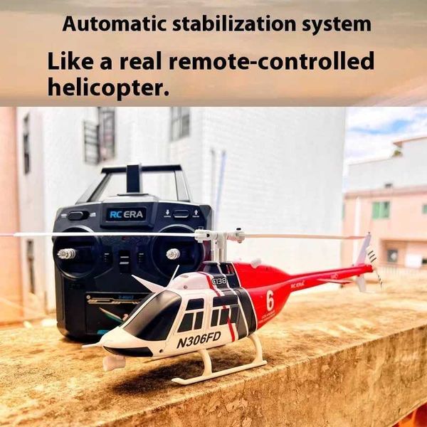 Rc Era C138 1-33 6ch Rc helicopter anti-collision electrical simulation Bell 206 helicopter model Rhsky adult and childrens toys W241105