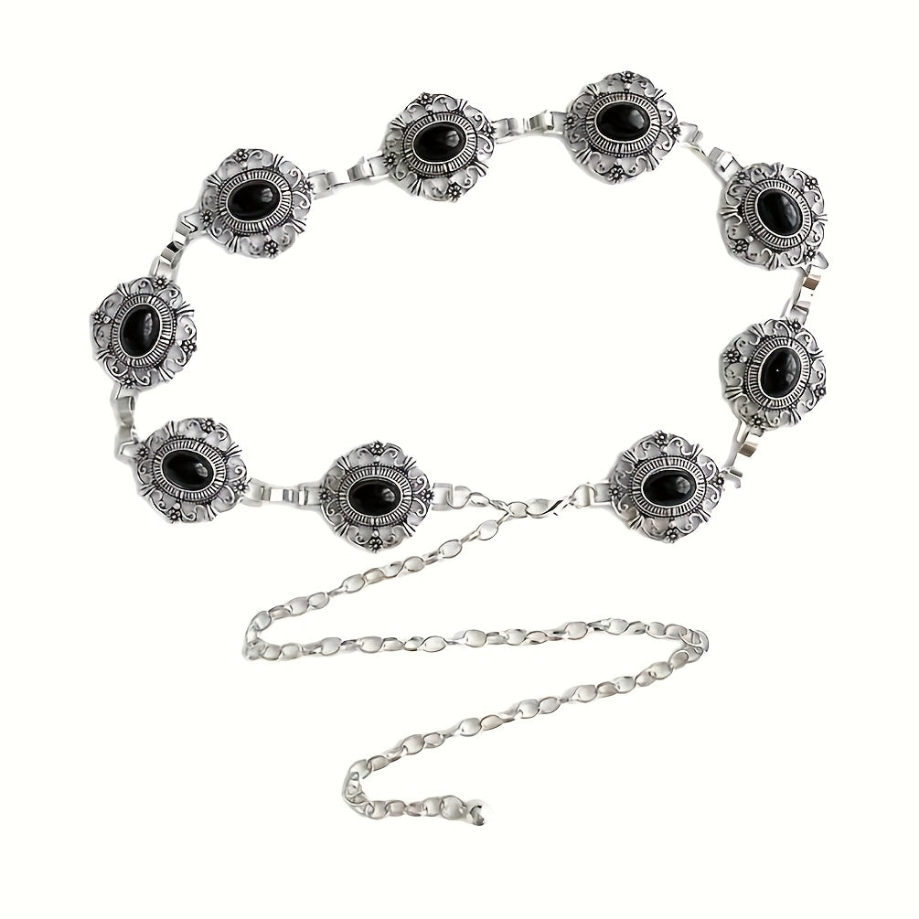 TEMU New European Hollow Engraved Inlay Belt, Suitable For Shirts And Skirts