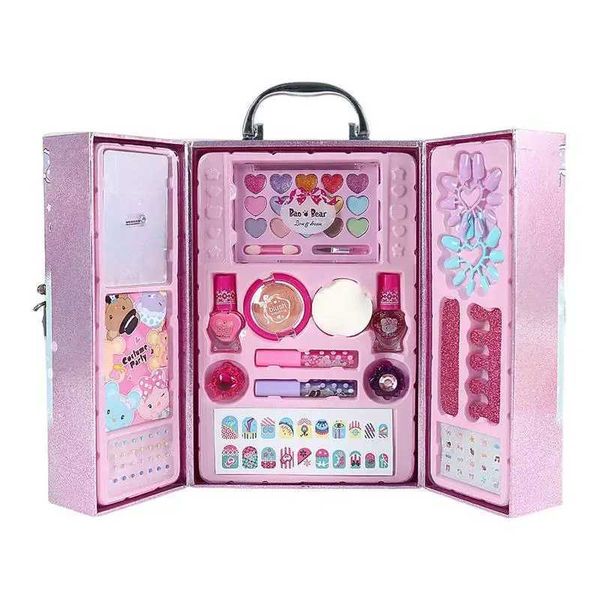 Pretend Play Fashion Kids Cosmetics Makeup Set Safe Washable Kids Princess Beau For Girl Baby Toys Makeup Kit For GirlXJ241204