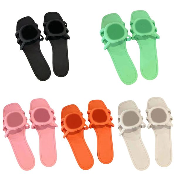 Designer slides slipper sliders women sandals casual beach shoes spring summer beach flat flip flops interlocking sandalen fashion classical