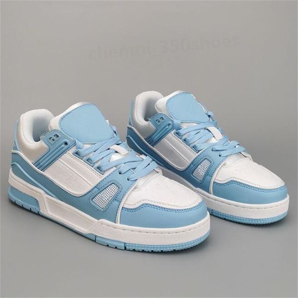 2023 Luxury trainer sneakers shoes printing fashion brand Designer mens shoes Genuine leather sneaker Size 38-45 c84