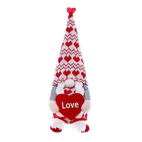 Figurines de poupées gnomes en tissu pour la saint-valentin