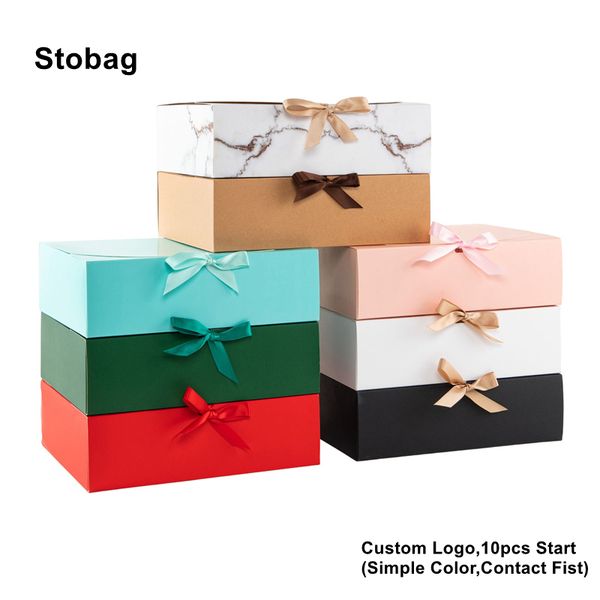 Gift Wrap StoBag 5pcs Gift Box Event Party Supplies Packaging Wedding Birthday Customized Handmade Candy Chocolate Valentines Day Clothes 23