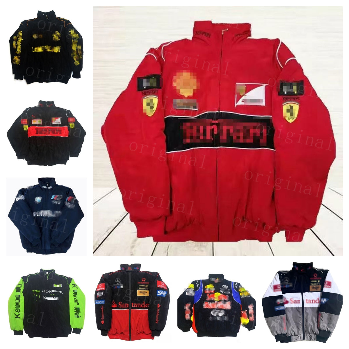 F1 Formula One Racing Jacket mens hoodies Vintage winter car Fans Oversized Full Embroidered Logo Cotton Clothing Coat Clothing Racing outerwear Win