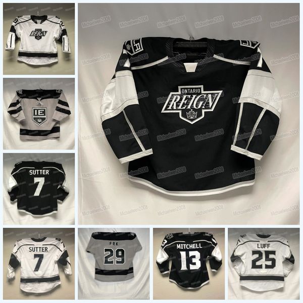 Ontario Reign Hockey Jersey AHL T.J. Tynan Martin Frk Tyler Madden Vladimir Tkachev Sean Durzi Gabriel Vilardi Samuel Fagemo Brayden Burke A