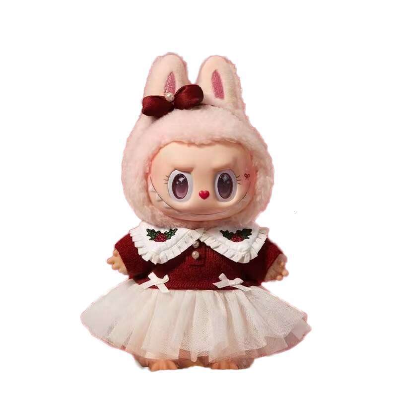 High Quali17cm PVC Labubu Shiny Fairy Christmas Mokoko Sweetheart Blind Box Boys And Girls Collection Collectible Vinyl Figurine For Kids Toy Collec