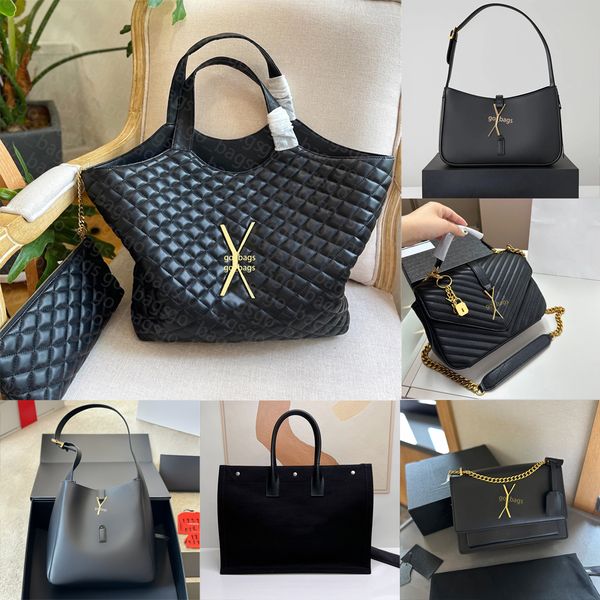 Designer Bag Tote Bag Wallet Ladies Classic Gold Label Leather Shoulder Bag Soft Grain Cowhide hobo Tramp Black Handbag Crossbody Large Shop