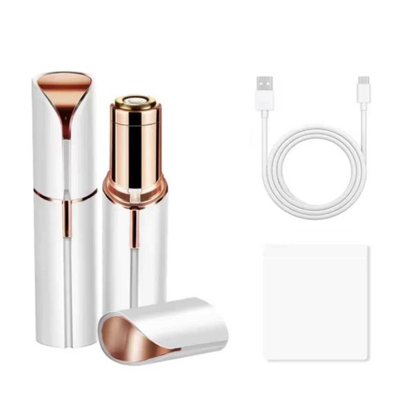 Electric Eyebrow Trimmer Mini Eye Brow Eator Facial Lipstick Shape Hair Removal Portable Wen Painless Razor Shaver Tool Z250115